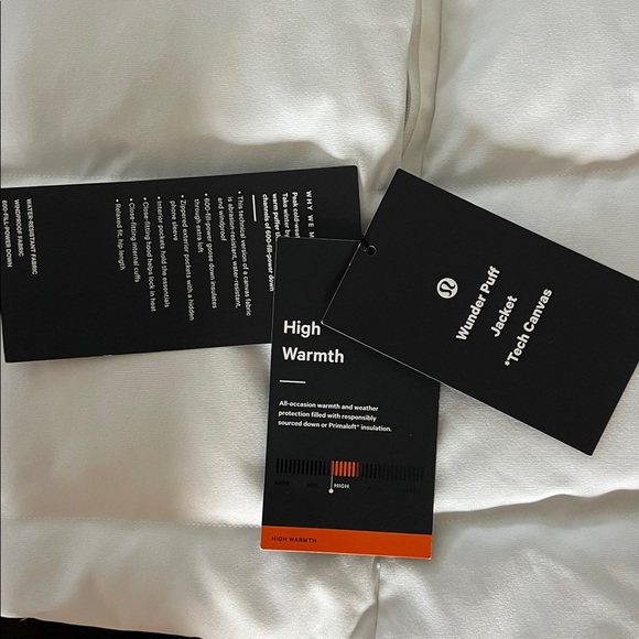 Lululemon NWT Wunder White Puffer Jacket XL - Picture 5 of 14